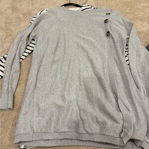 Size large seraphine nursing or maternity sweater